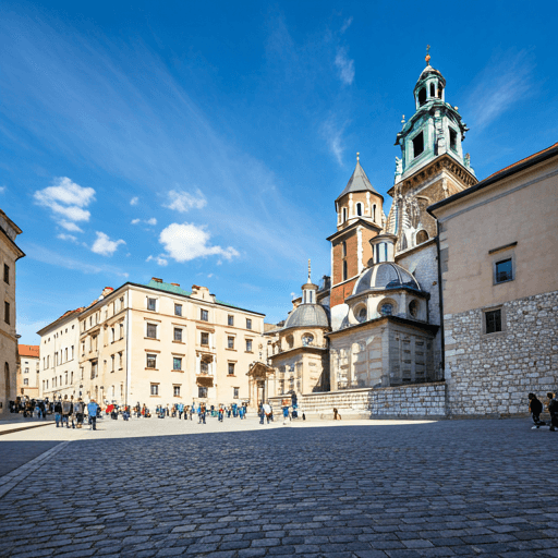 Wawel Royal Castle at twilight